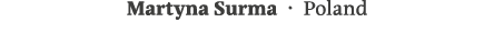 Martyna Surma   Poland