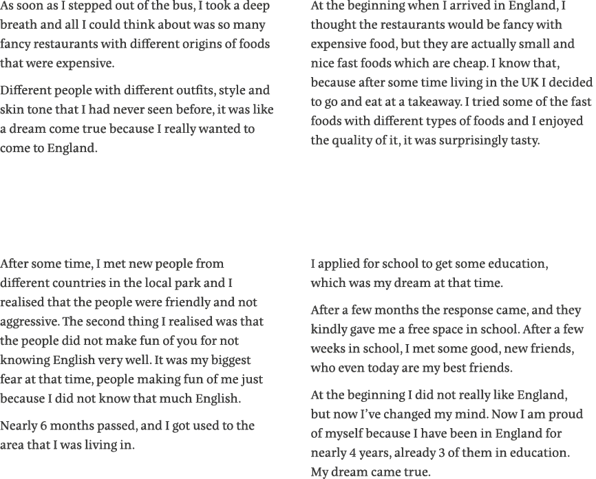 As soon as I stepped out of the bus, I took a deep breath and all I could think about was so many fancy restaurants w   