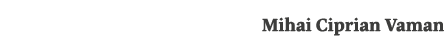 Mihai Ciprian Vaman