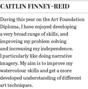 Caitlin Finney-Reid During this year on the Art Foundation Diploma, I have enjoyed developing a very broad range of s   